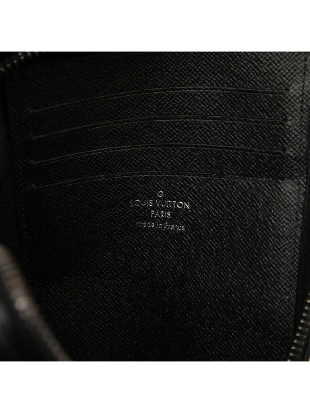 Louis Vuitton Monogram Eclipse Box Clutch Pouch Black Leather